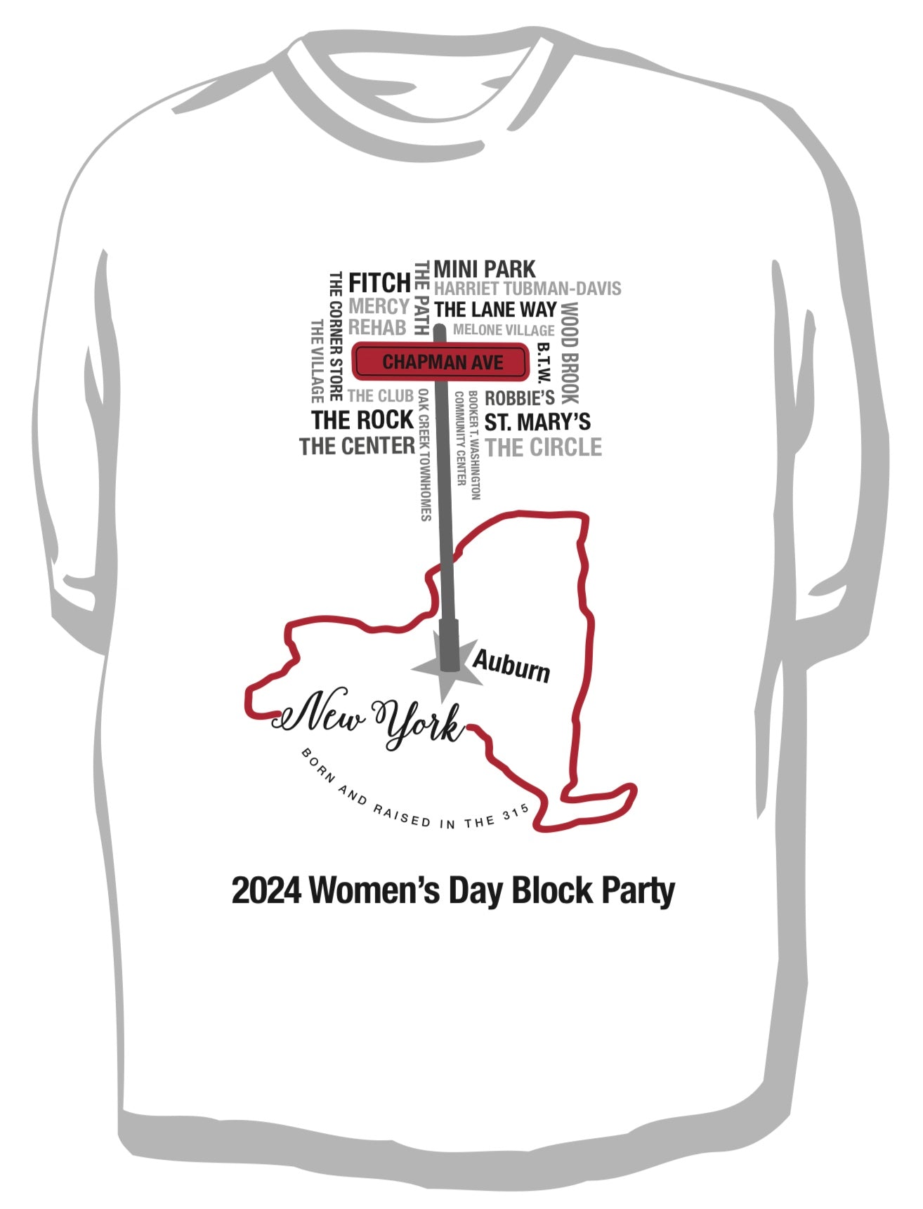 Auburn’s Annual Women’s Day Block Party Tee